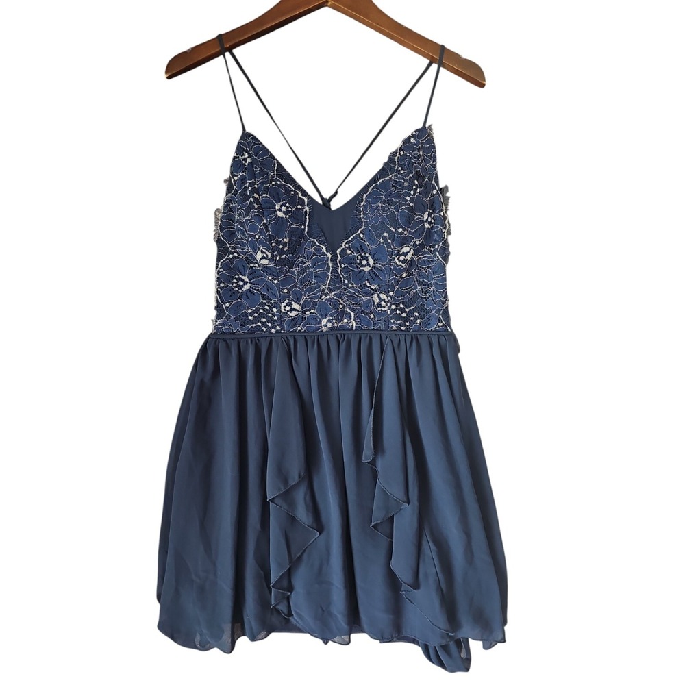 JODI‎ KRISTOPHER Spaghetti Strap Scoop Neck Above Knee Party Dress Size S